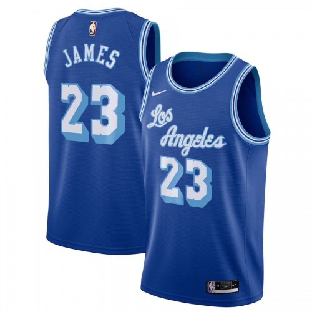 Men's Los Angeles Lakers LeBron James #23 Blue 20/21 Swingman Jersey - Classic Edition-Pro Kit Vault | Brand New 26/27 Sports Jerseys